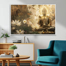 Zen Buddha Wall Art Canvas Print | Peaceful Meditation Decor