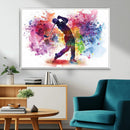 Colorful Golfer Swing Wall Art Canvas Print - Ready to Hang, by MyGreatCanvas | Canvas Wall Art Prints | Photo Prints & Wall Decor