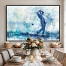Golf Swing Wall Art Canvas Print - Sports-Inspired