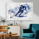 Hockey Player Wall Art Canvas Print - Sports-Inspired