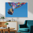 Carl Fredricksen, Up Movie Wall Art, Balloons Wall Art, Air