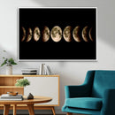 Phases of the Moon Wall Art | Canvas Print for Modern Wall by MyGreatCanvas | Canvas Wall Art Prints | Photo Prints & Wall Decor