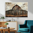 Rustic Barn Wall Art | Farmhouse Wall Decor Canvas Print |