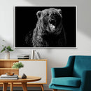 Bear Canvas Print | Wildlife Wall Art for Cabin Decor |