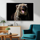 Grizzly Bear Canvas Print | Wildlife Wall Art for Cabin by MyGreatCanvas | Canvas Wall Art Prints | Photo Prints & Wall Decor