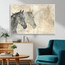 Abstract Horse Canvas Print | Modern Farmhouse Wall Art |