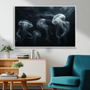 Jellyfish Wall Art Canvas Print, Elegant Wall Decor