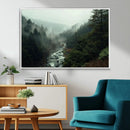 Misty Forest Wall Art | Ready to Hang and Framed | Tranquil