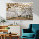 Forest Grove Wall Art | Serene Pathway Canvas Print | Ready
