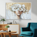 Golden Petal Wall Art - Canvas Print Flower Head Woman by MyGreatCanvas | Canvas Wall Art Prints | Photo Prints & Wall Decor