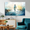 Watercolor Jesus Walking on Water Canvas Print, Christian by MyGreatCanvas | Canvas Wall Art Prints | Photo Prints & Wall Decor