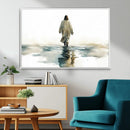 Abstract Jesus Wall Art Canvas Print, Christian Wall Art,