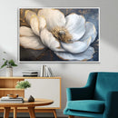 White Magnolia Flower Wall Art Canvas Print | Abstract
