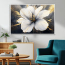 White Flower Wall Art Canvas Print | Ready to Hang |