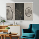 Minimalist Tree Rings Wall Art | Modern Abstract Canvas