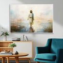 Framed Jesus Walking on Water Wall Art - 3-Panel Christian by MyGreatCanvas | Canvas Wall Art Prints | Photo Prints & Wall Decor