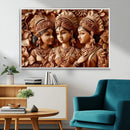 Indian Woman Statue Wall Art Canvas Print