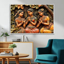 Indian Woman Statue Wall Art Canvas Print