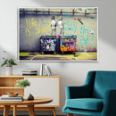 Banksy Life is Short Wall Art - Iconic Graffiti Art on by MyGreatCanvas | Canvas Wall Art Prints | Photo Prints & Wall Decor