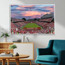 Carter-Finley Stadium Art Sunset Game Triple Canvas Wall Art