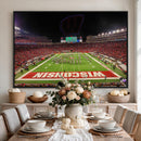 Wisconsin Badgers Football Team Print Canvas- Madison Camp