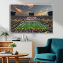 University of Michigan Wolverines Print Canvas, Football