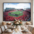 Cincinnati Bearcats Football Team Print - Nippert Stadium Wall Art Canvas Print