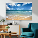 Sea View From the Beach Canvas Print