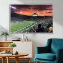Eugene Autzen Stadium Canvas Wall Art Print – Sunset Over