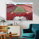 Rutgers Scarlet Knights Football Team Print - Piscataway SHI by MyGreatCanvas | Canvas Wall Art Prints | Photo Prints & Wall Decor