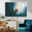 Powerful Jesus Canvas Print - Hand of Salvation,