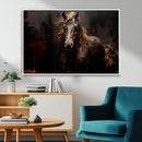 Abstract Black Horse Canvas Print for Farmhouse Wall Art | by MyGreatCanvas | Canvas Wall Art Prints | Photo Prints & Wall Decor