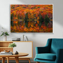 Fall Foliage Wall Art - Autumn Reflection Canvas Print, by MyGreatCanvas | Canvas Wall Art Prints | Photo Prints & Wall Decor