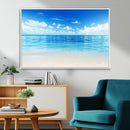 Beach Scene Canvas Wall Art Print – Tranquil Ocean Horizon by MyGreatCanvas | Canvas Wall Art Prints | Photo Prints & Wall Decor