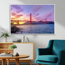 Golden Gate Bridge Wall Art Canvas Print – Framed San by MyGreatCanvas | Canvas Wall Art Prints | Photo Prints & Wall Decor