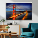 Large Wall Art San Francisco Canvas Print - Wonderful Golden