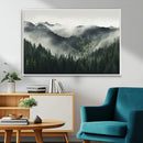 Misty Forest Canvas Print Wall Art Premium Canvas Print a