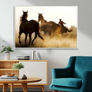 Horses and Cowboys Wall Art Canvas Print by MyGreatCanvas | Canvas Wall Art Prints | Photo Prints & Wall Decor