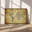 Push Pin World Map Canvas Print – Travel Tracker Wall Art