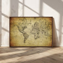 Push Pin World Map Canvas Print – Travel Tracker Wall Art