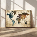 World Map Canvas Print – Detailed Map of the World Wall Art by MyGreatCanvas | Canvas Wall Art Prints | Photo Prints & Wall Decor
