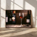 Red Wine and Bottle Canvas Print by MyGreatCanvas | Canvas Wall Art Prints | Photo Prints & Wall Decor