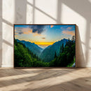 Green Forest Wall Art Canvas Print