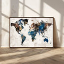 World Map Canvas Print – Framed Travel Map Wall Art for by MyGreatCanvas | Canvas Wall Art Prints | Photo Prints & Wall Decor