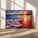 Colorful Coastal Sunset on the Beach Canvas Print, Ocean