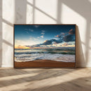 Ocean Beach Wall Art Canvas Print Sunset Artwork Print