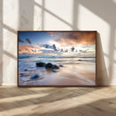 Serene Weather On The Beach Wall Art Canvas Print