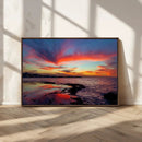 Glorious Sunset on The Beach Wall Art Canvas Print
