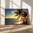Sunset Palm Trees Wall Art Canvas Print by MyGreatCanvas | Canvas Wall Art Prints | Photo Prints & Wall Decor