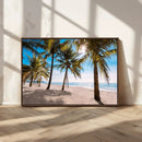 Palm Beach Tropical Island Wall Art Canvas Print